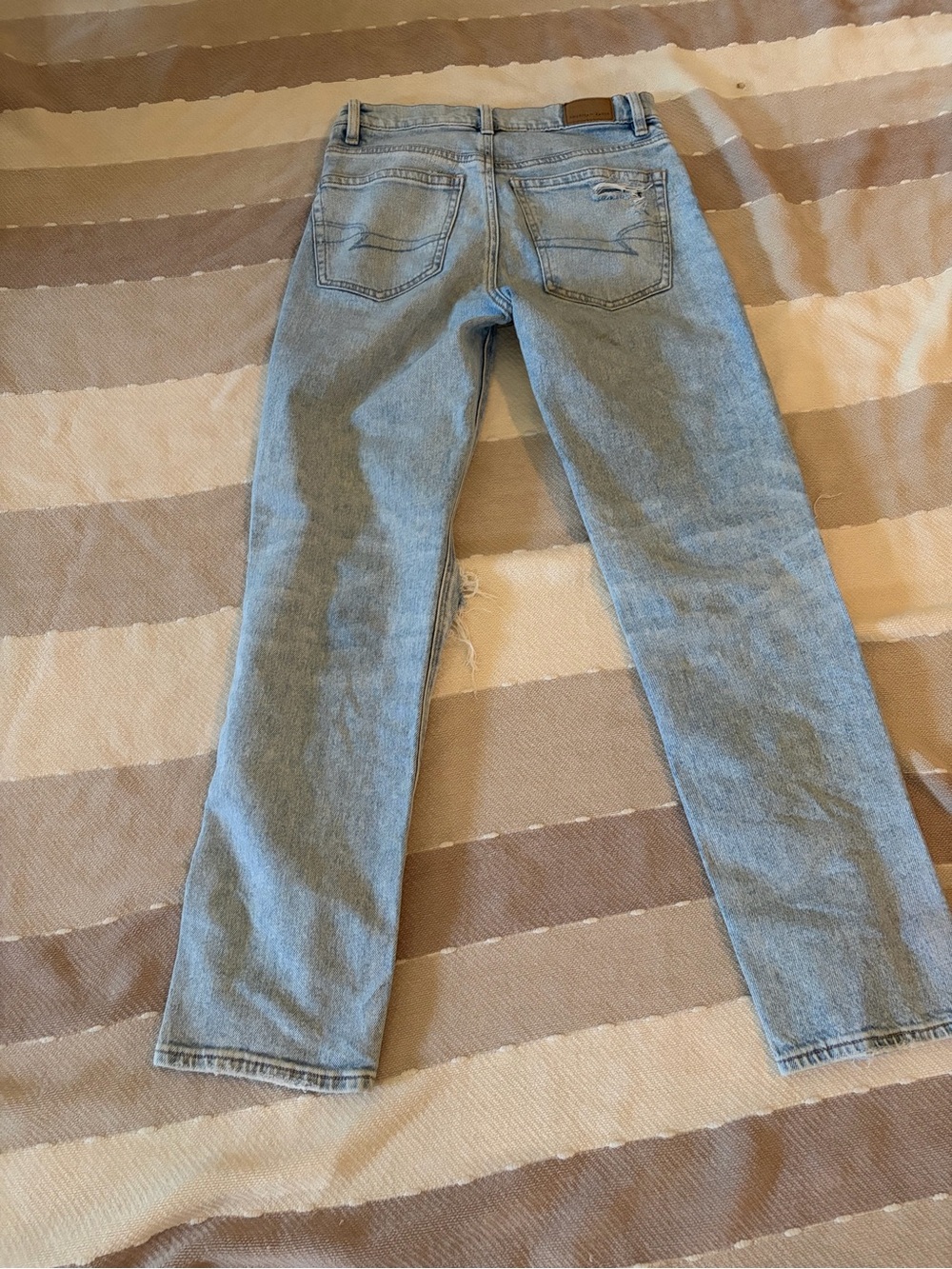 Light Blue Men's Straight-Leg Jeans